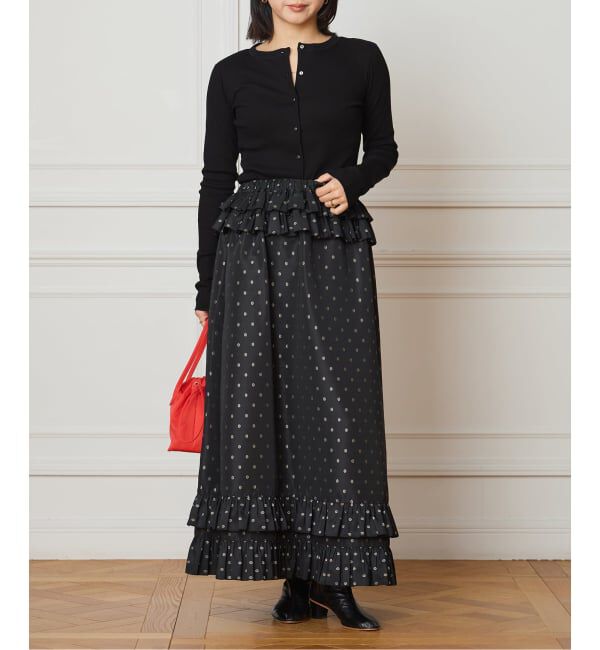 IENA LA BOUCLE「IENA LA BOUCLE コットンリブカーディガン」|カーディガン|