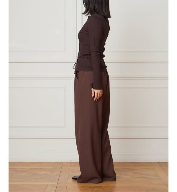 IENA LA BOUCLE「IENA LA BOUCLE コットンリブカーディガン」|カーディガン|