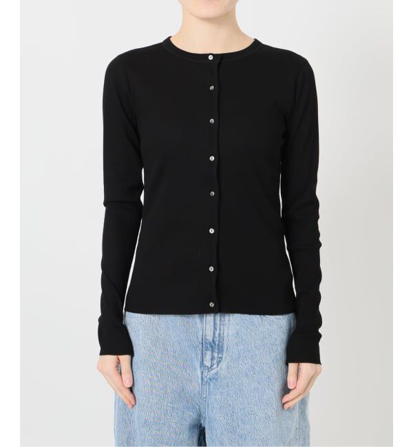 IENA LA BOUCLE「IENA LA BOUCLE コットンリブカーディガン」|カーディガン|