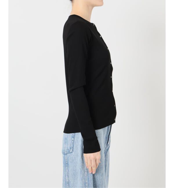 IENA LA BOUCLE「IENA LA BOUCLE コットンリブカーディガン」|カーディガン|