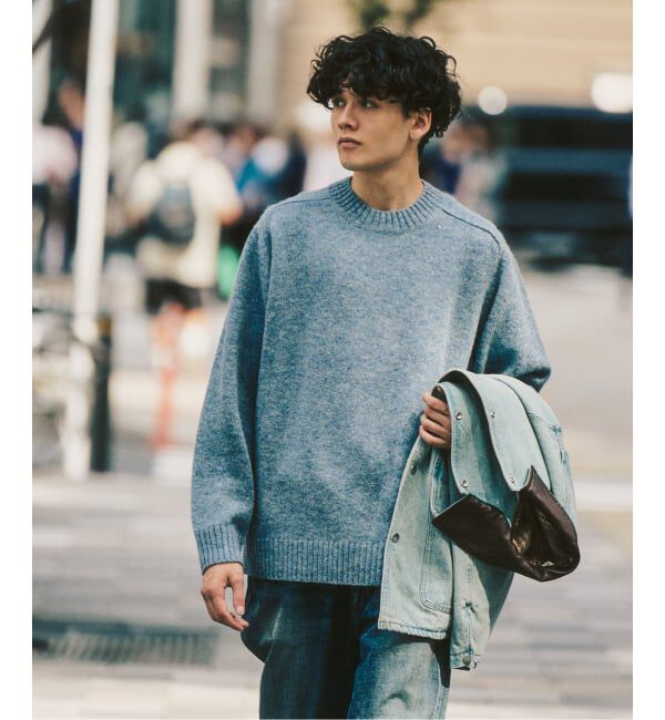 417 EDIFICE「Shaggy Dog / シャギードッグ クルーネックニット」|ニット・セーター|