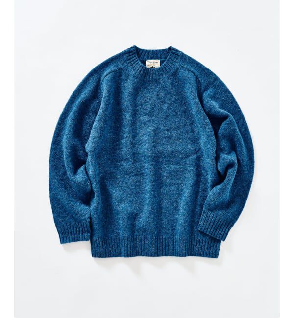 417 EDIFICE「Shaggy Dog / シャギードッグ クルーネックニット」|ニット・セーター|ブルー