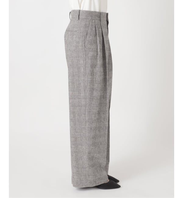 journal standard L'essage「【金子綾さん着用】ツイードグレンチェックパンツ」|スラックス|
