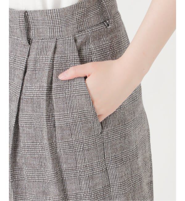 journal standard L'essage「【金子綾さん着用】ツイードグレンチェックパンツ」|スラックス|