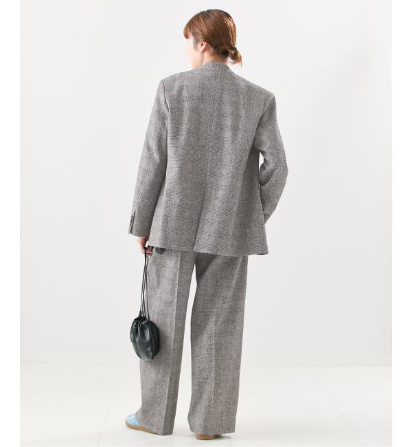 journal standard L'essage「【金子綾さん着用】ツイードグレンチェックパンツ」|スラックス|