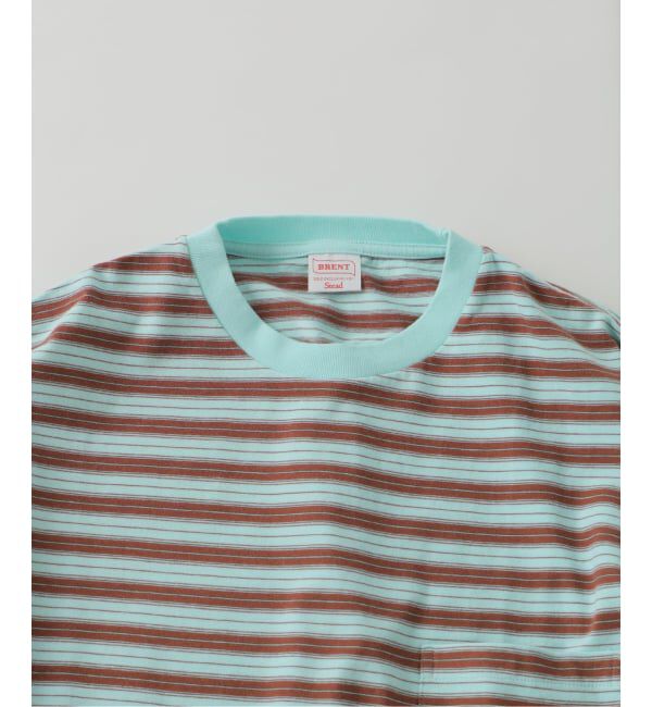 J.S.Homestead「《予約》BRENT / ブレント 別注 ボーダー ポケット Tシャツ 2」|Tシャツ・カットソー|