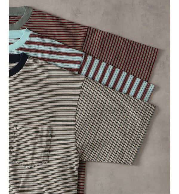 J.S.Homestead「《予約》BRENT / ブレント 別注 ボーダー ポケット Tシャツ 2」|Tシャツ・カットソー|