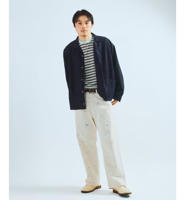 J.S.Homestead「《予約》BRENT / ブレント 別注 ボーダー ポケット Tシャツ 2」|Tシャツ・カットソー|