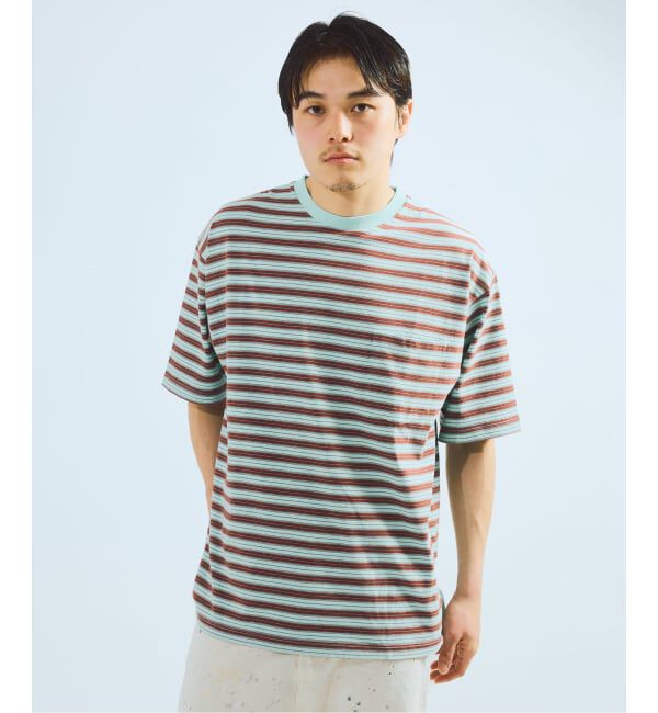 J.S.Homestead「《予約》BRENT / ブレント 別注 ボーダー ポケット Tシャツ 2」|Tシャツ・カットソー|