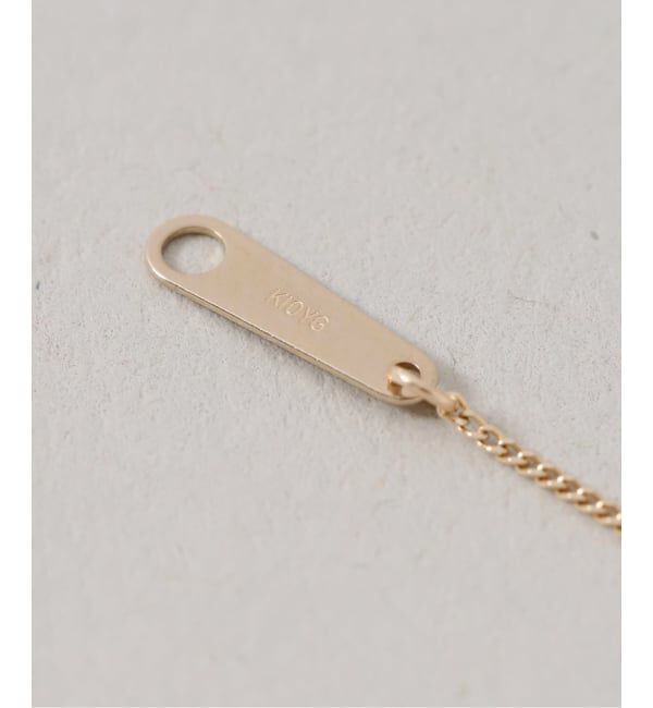 Lilas by Spick&Span「《WEB限定》スライスオニキスサークルネックレス K10」|ネックレス|