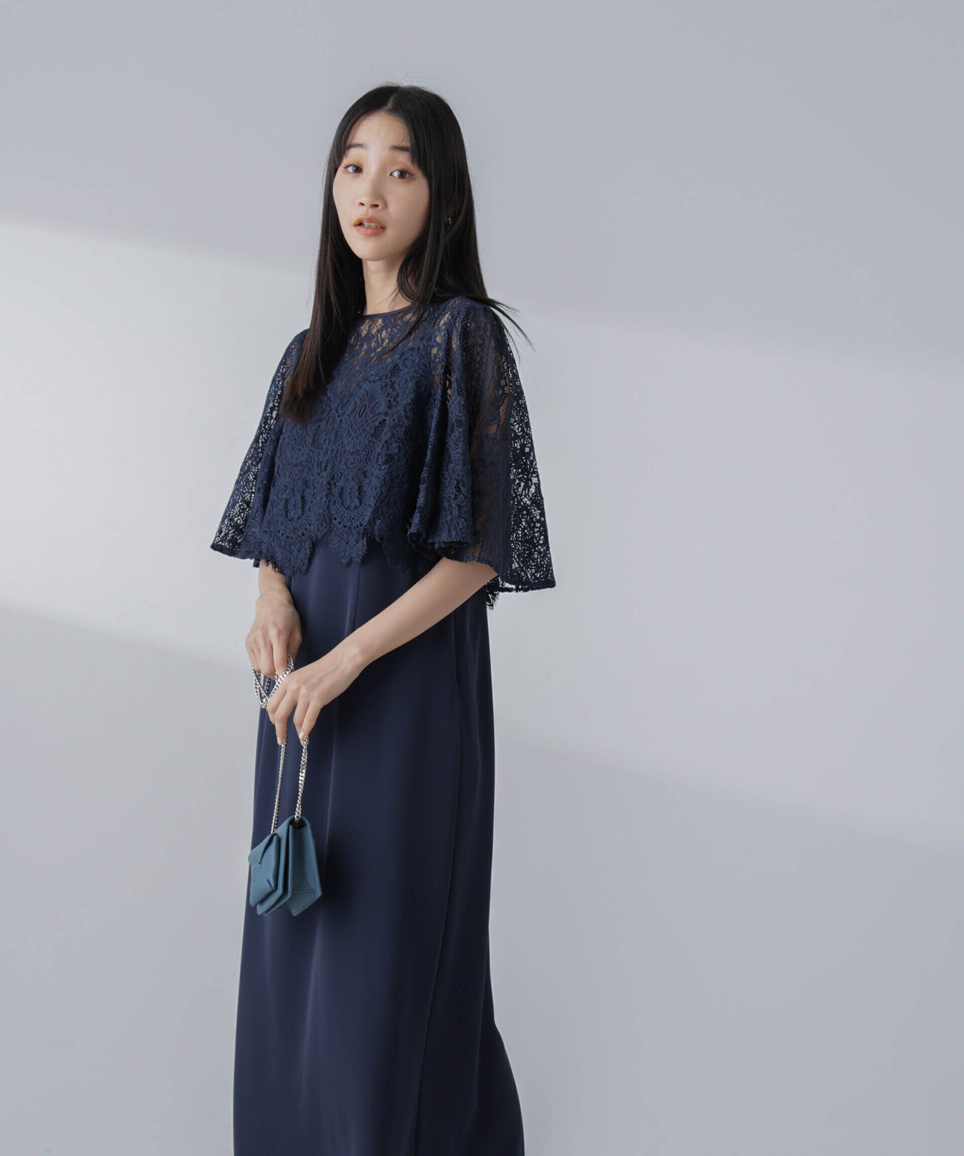 nano･universe「troisiemechaco/パネルレース ダブルクロス 3WAYワンピース」|ワンピース|