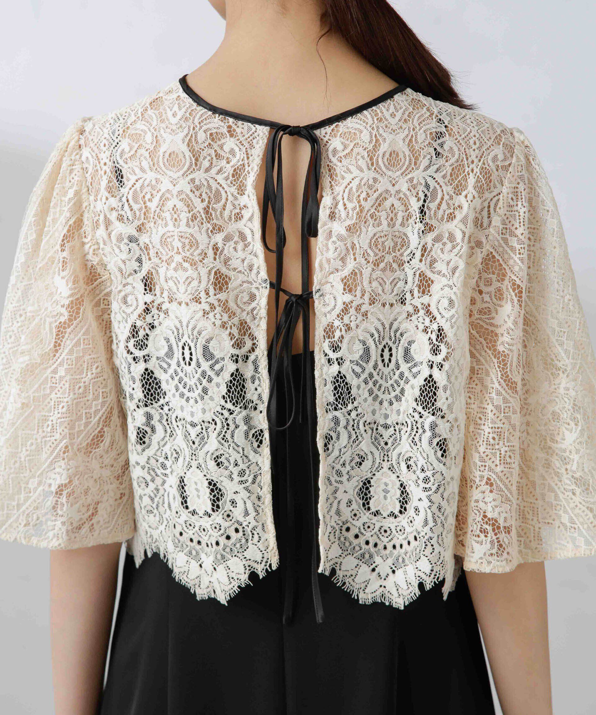 nano･universe「troisiemechaco/パネルレース ダブルクロス 3WAYワンピース」|ワンピース|