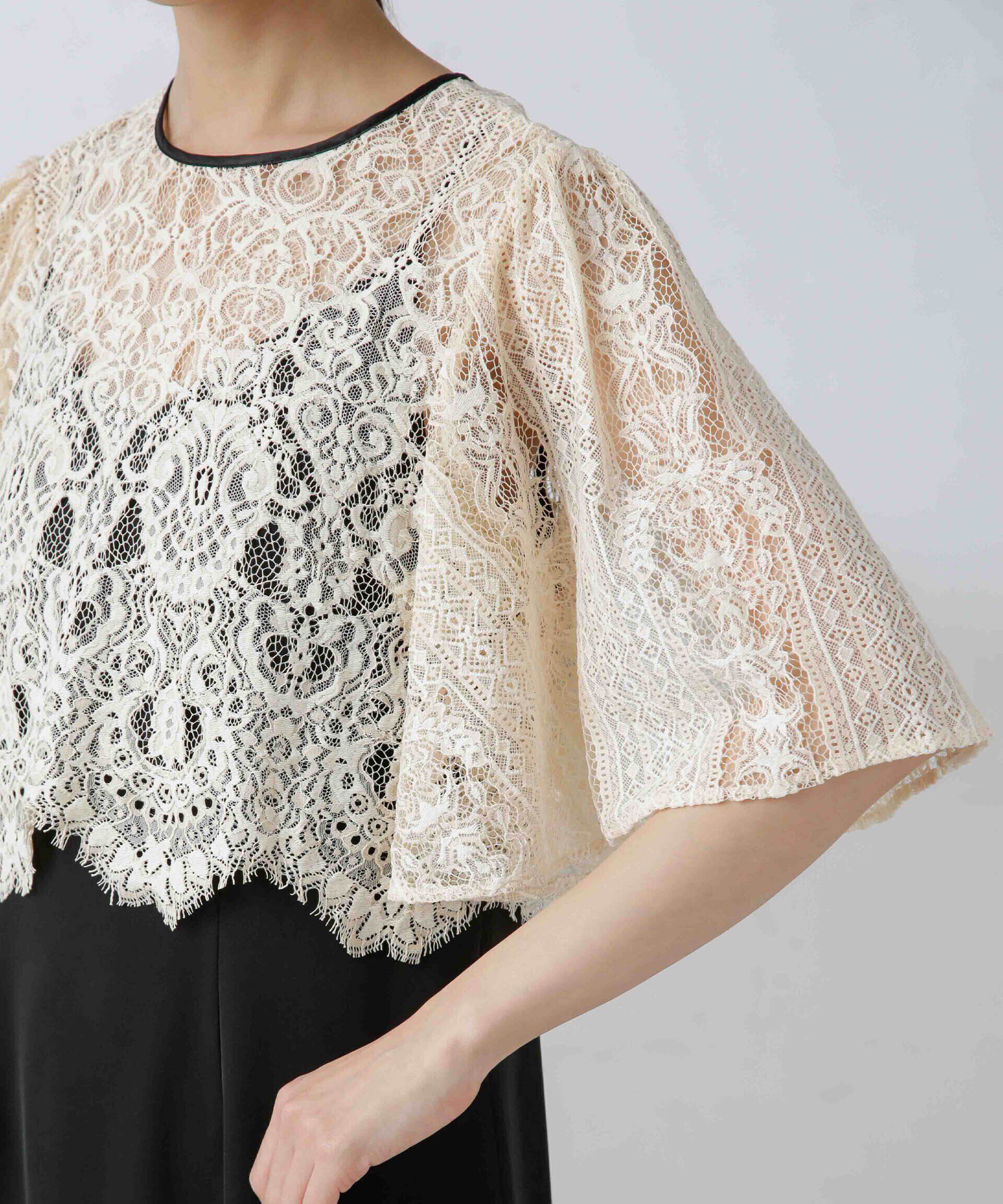 nano･universe「troisiemechaco/パネルレース ダブルクロス 3WAYワンピース」|ワンピース|