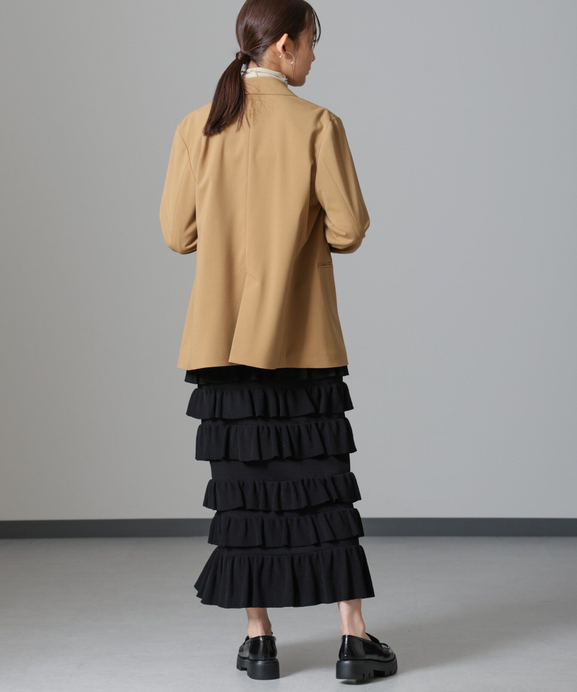 nano･universe「フリルニットスカート」|スカート|