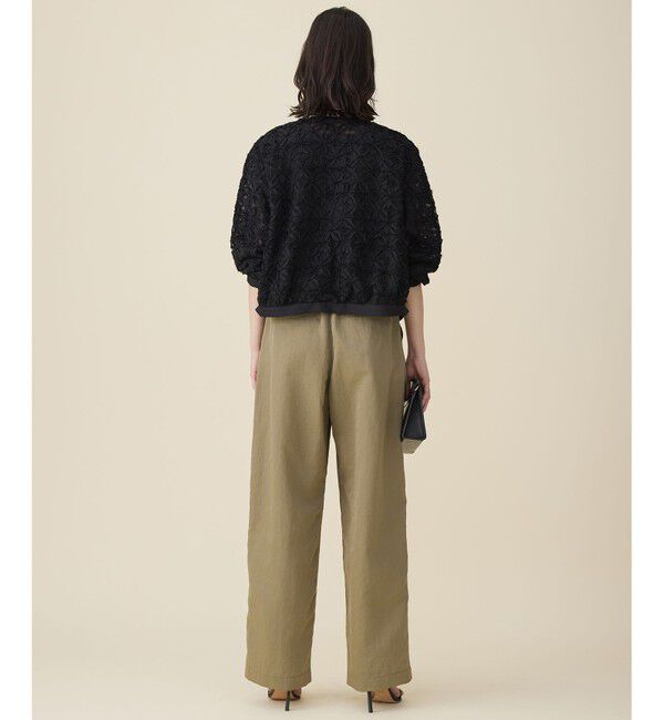 自由区「【SHIHOさん着用・展示会人気No.1・こだわり素材】テープエンブロイダリー ブルゾン」|ブルゾン・スタジャン|