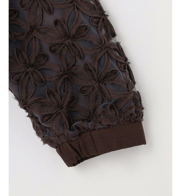 自由区「【SHIHOさん着用・展示会人気No.1・こだわり素材】テープエンブロイダリー ブルゾン」|ブルゾン・スタジャン|