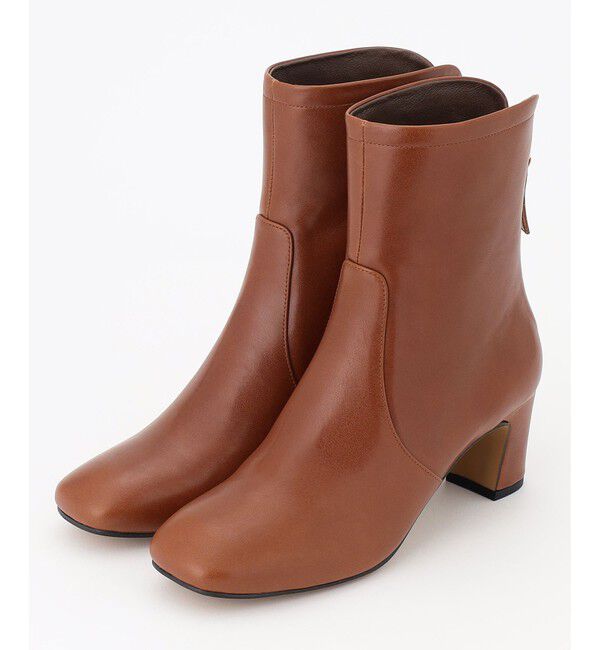 23区「【杏さん着用】ショート ヒール ブーツ」|ショートブーツ|ブラウン系