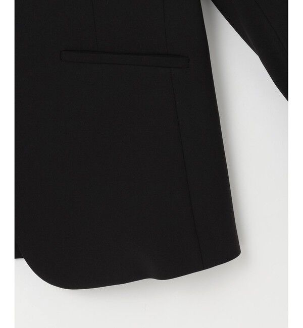 ANY SIS「【洗える】セレモニーダブルクロス カラーレス ジャケット」|ノーカラージャケット|