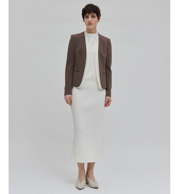 BEIGE,「CINDY / ダブルカラージャケット」|ノーカラージャケット|