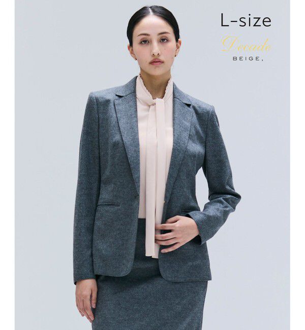 BEIGE,「【Lsize・セットアップ対応】CORBY / ウールテーラードジャケット」|テーラードジャケット|C.Gray
