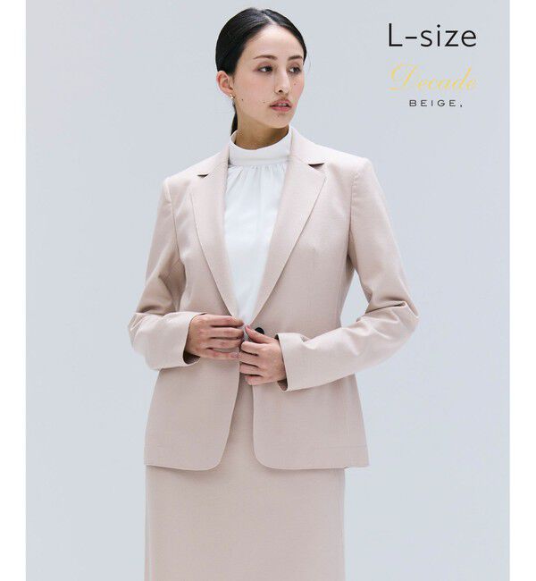 BEIGE,「【Lsize・セットアップ対応】CORBY / ウールテーラードジャケット」|テーラードジャケット|Nude
