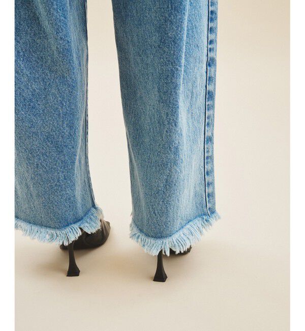  「ワイドコクーンデニムパンツ」|デニム|