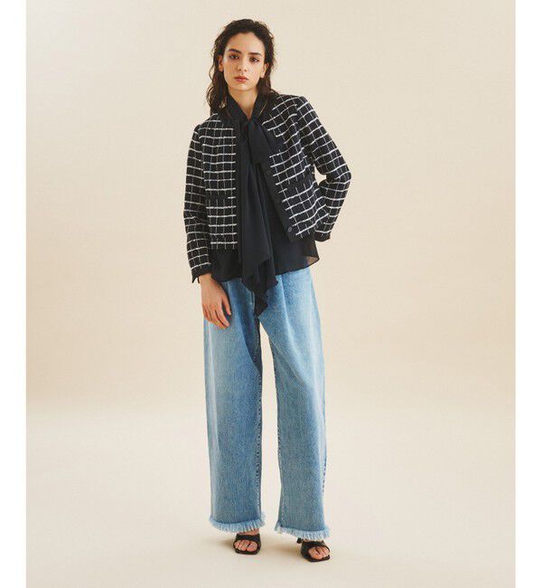  「ワイドコクーンデニムパンツ」|デニム|