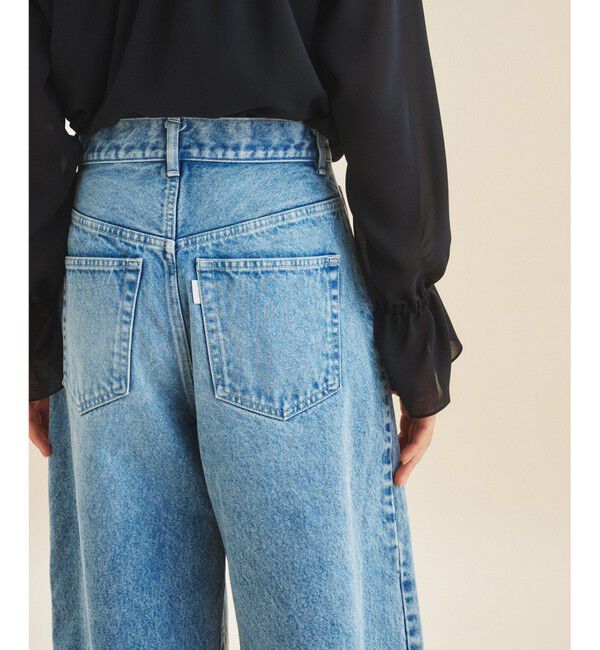  「ワイドコクーンデニムパンツ」|デニム|