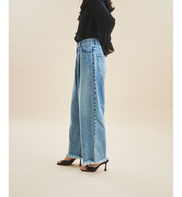  「ワイドコクーンデニムパンツ」|デニム|