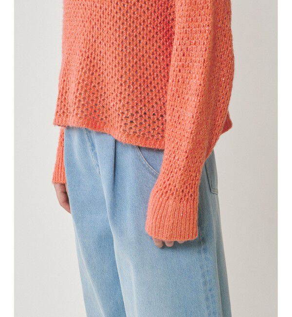  「スパンメッシュニットトップ」|ニット・セーター|