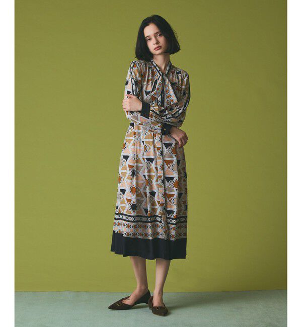 Grace Class「キカボウタイドレス」|ワンピース|ベージュ