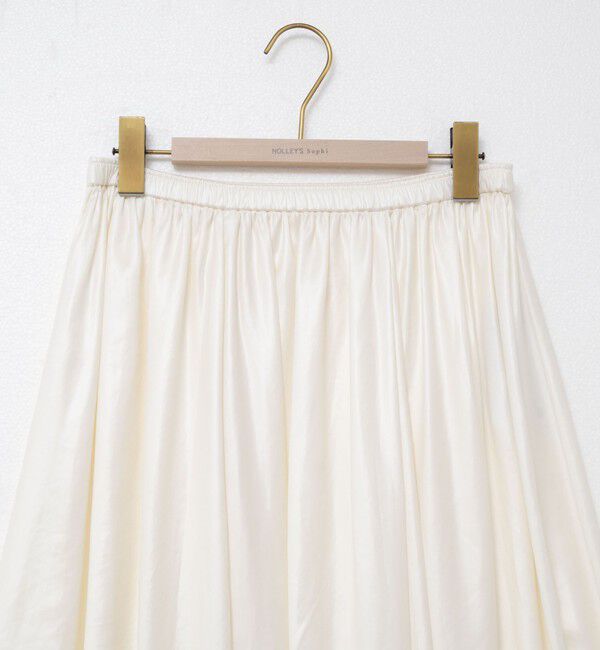 NOLLEY'S sophi「ウォッシャブルレザーサテンギャザースカート」|スカート|