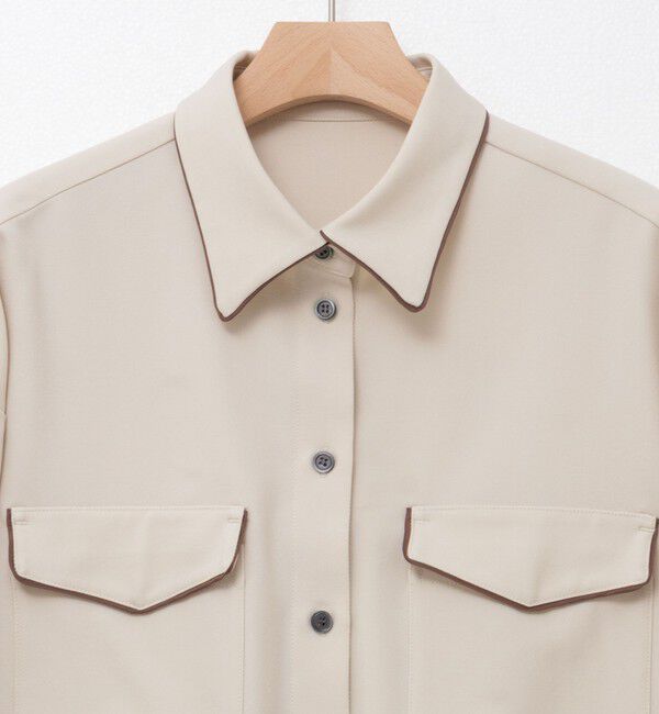 MAQWEL「【MAQWEL/マクウェル】パイピングシャツ」|シャツ・ブラウス|