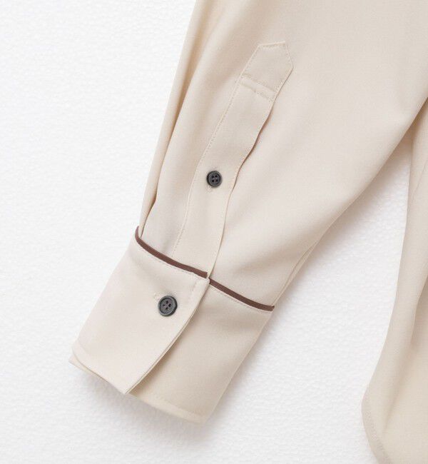 MAQWEL「【MAQWEL/マクウェル】パイピングシャツ」|シャツ・ブラウス|