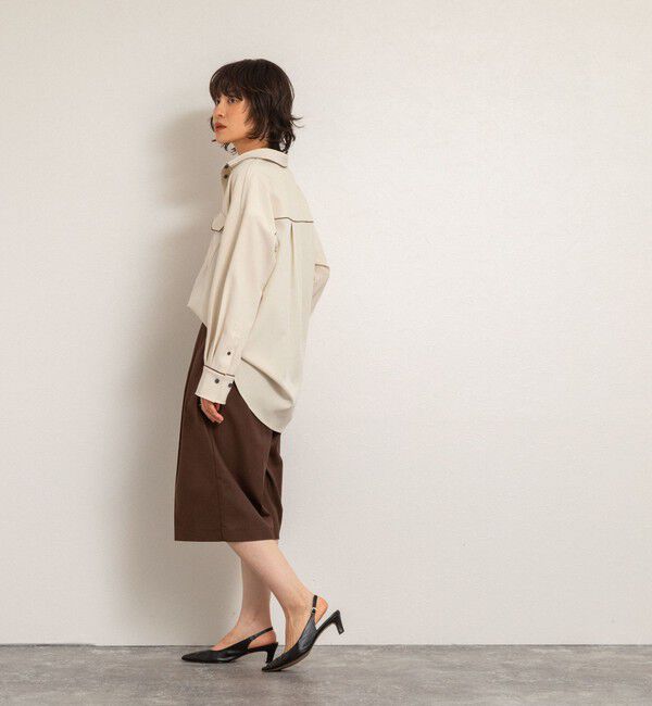 MAQWEL「【MAQWEL/マクウェル】パイピングシャツ」|シャツ・ブラウス|