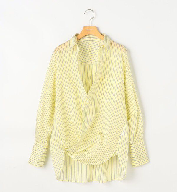 NOLLEY'S sophi「ウォッシャブルMARSALAシアーストライプ3WAYシャツ」|シャツ・ブラウス|