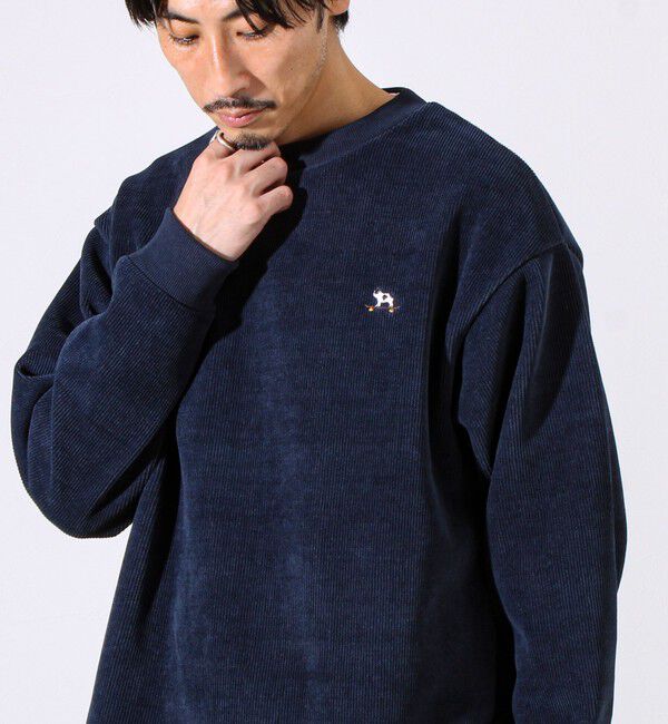 GLOSTER「【定番フレブルシリーズ】コールボンディングプルオーバー」|スウェット・ジャージ|ネイビー