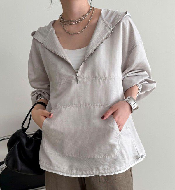 fredy emue「ストライプアノラックシャツブルゾン」|シャツ・ブラウス|