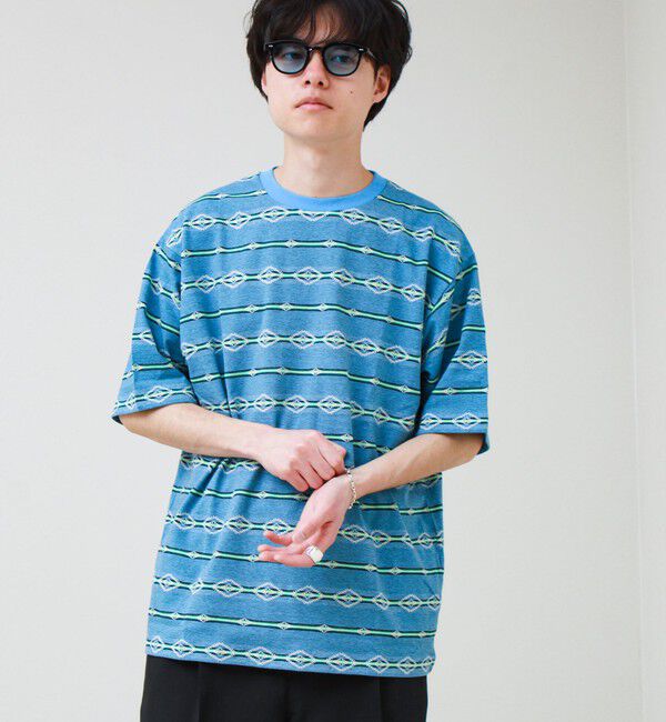 GLOSTER「【PENDLETON/ペンドルトン】Jacquard Tee」|Tシャツ・カットソー|ライトブルー