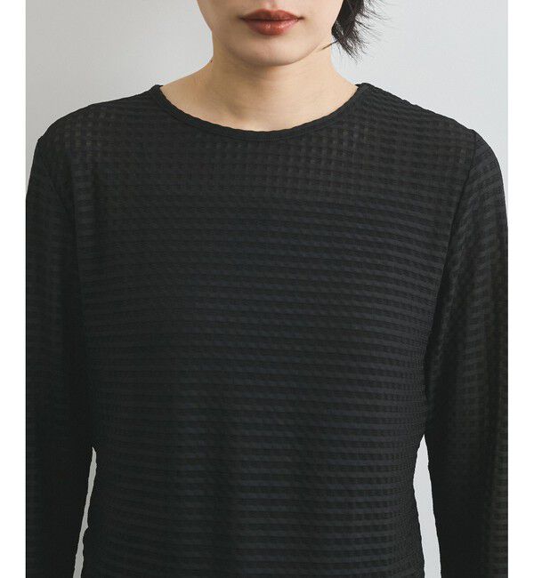 VIS「クルーネックインナートップス（レース・チェック・ラメ・シアー）」|Tシャツ・カットソー|