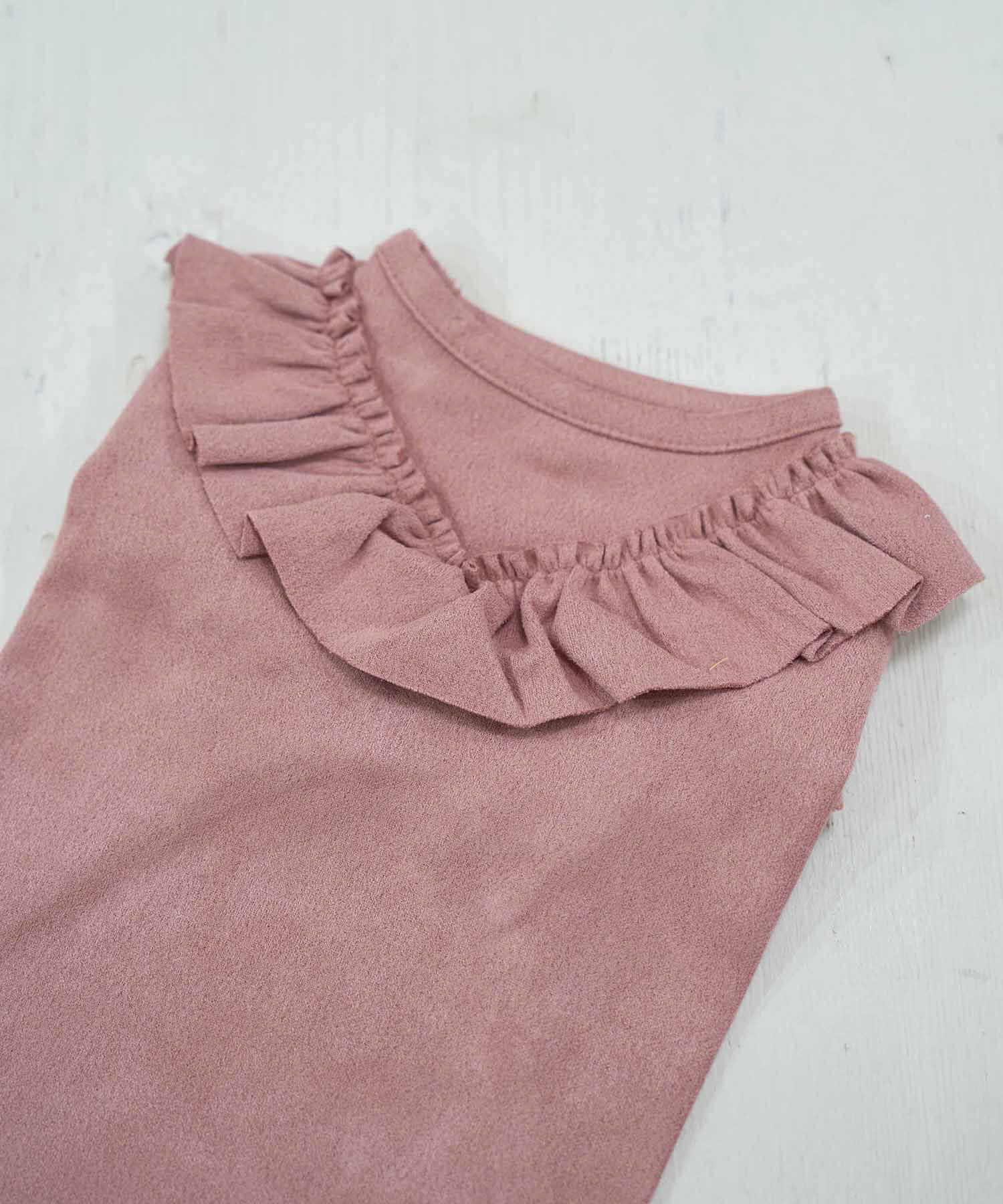 ROPE PICNIC PASSAGE「【DOG】フェイクスエードフリルワンピース」|その他|