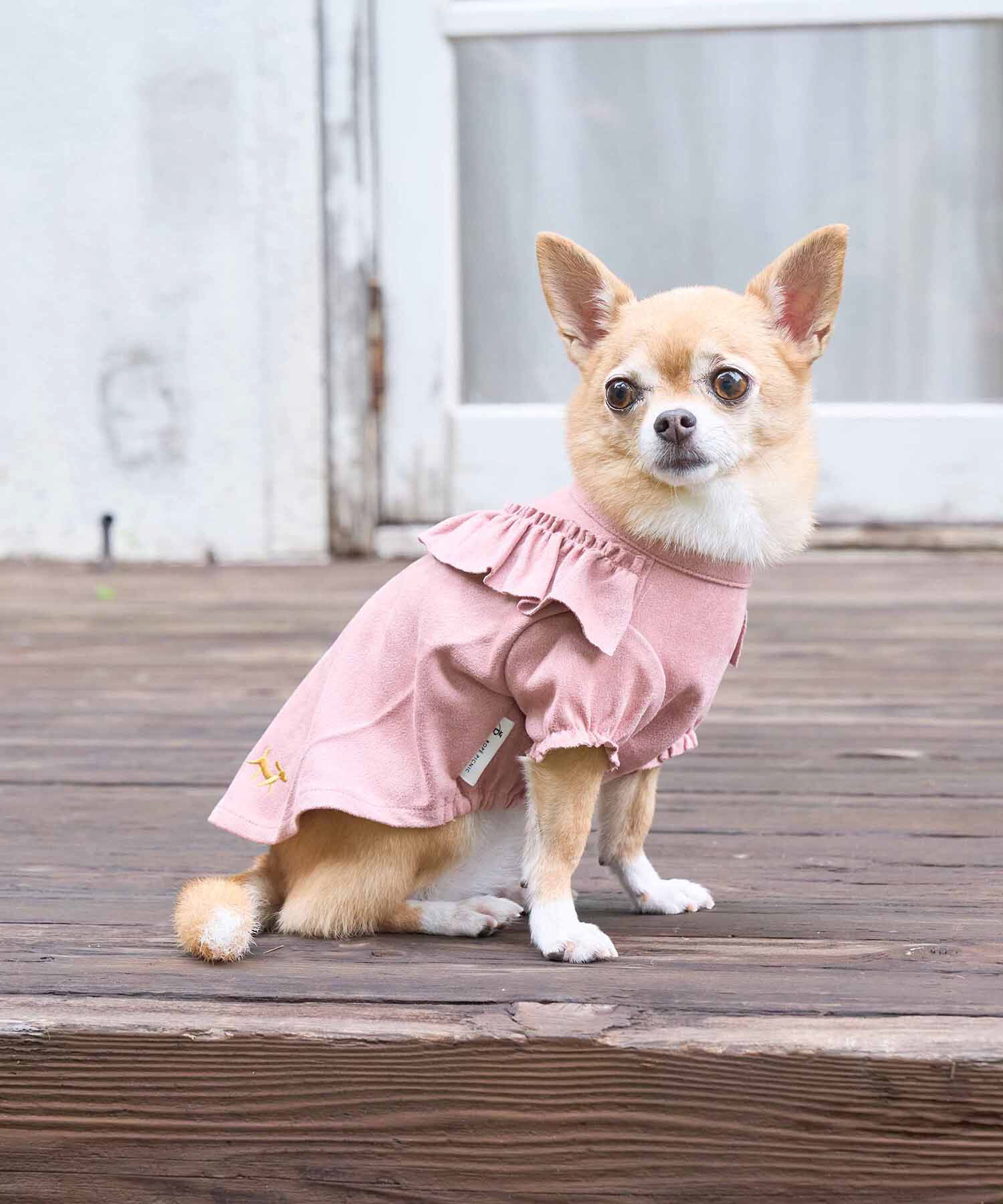 ROPE PICNIC PASSAGE「【DOG】フェイクスエードフリルワンピース」|その他|