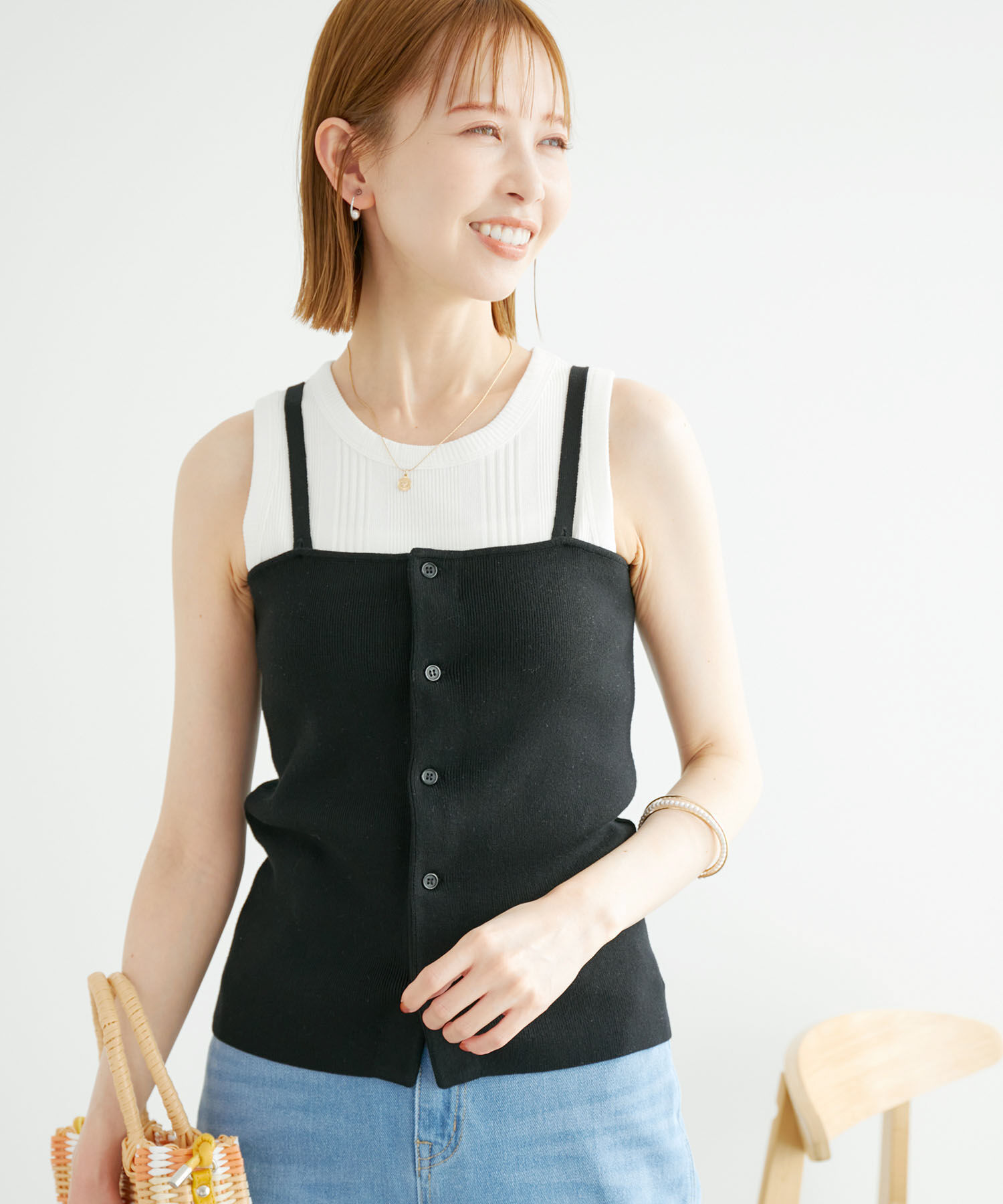 Rope&rsquo;Picnic「着丈が選べるタンクトップ」|タンクトップ|