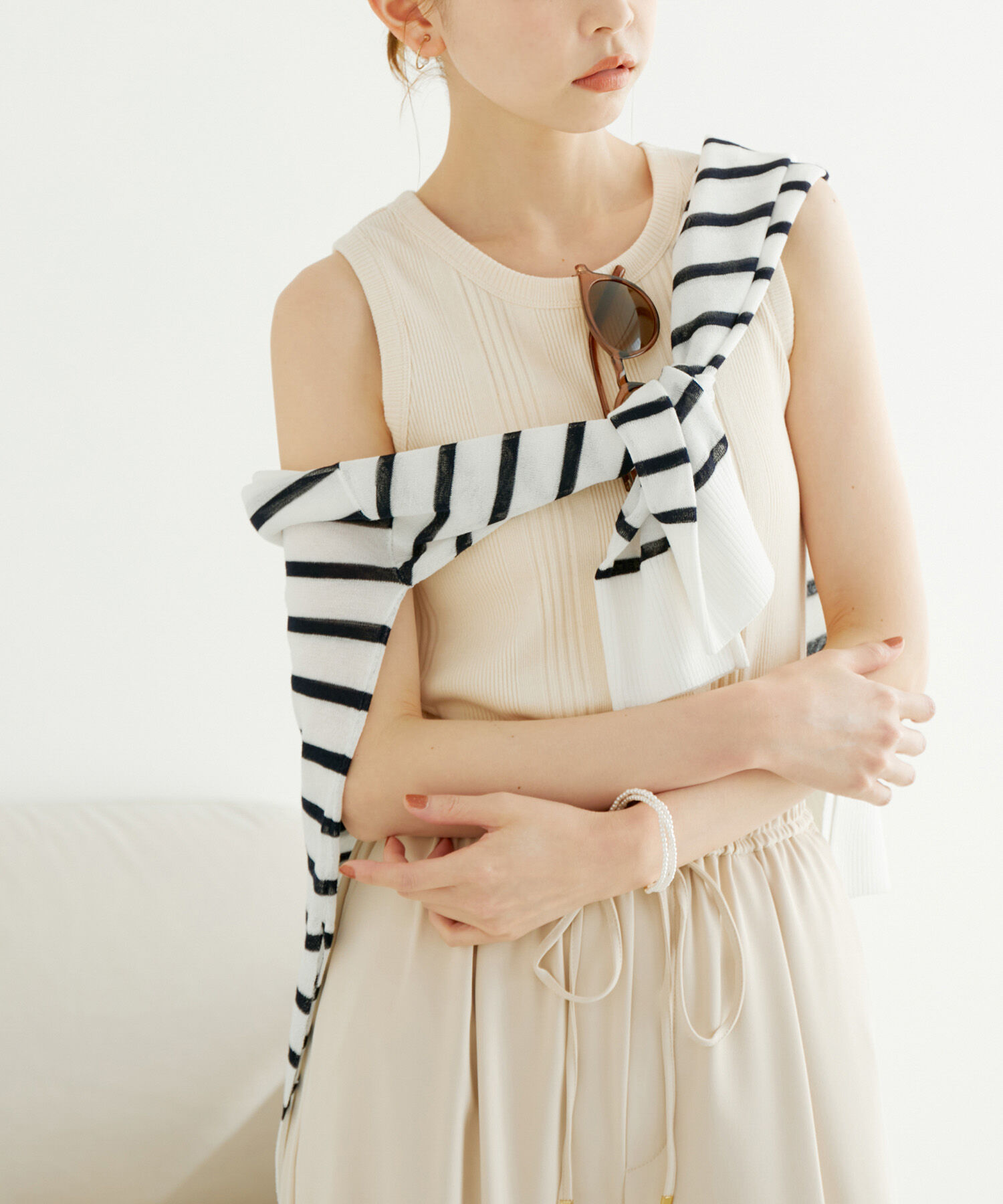 Rope&rsquo;Picnic「着丈が選べるタンクトップ」|タンクトップ|ベージュ(27)