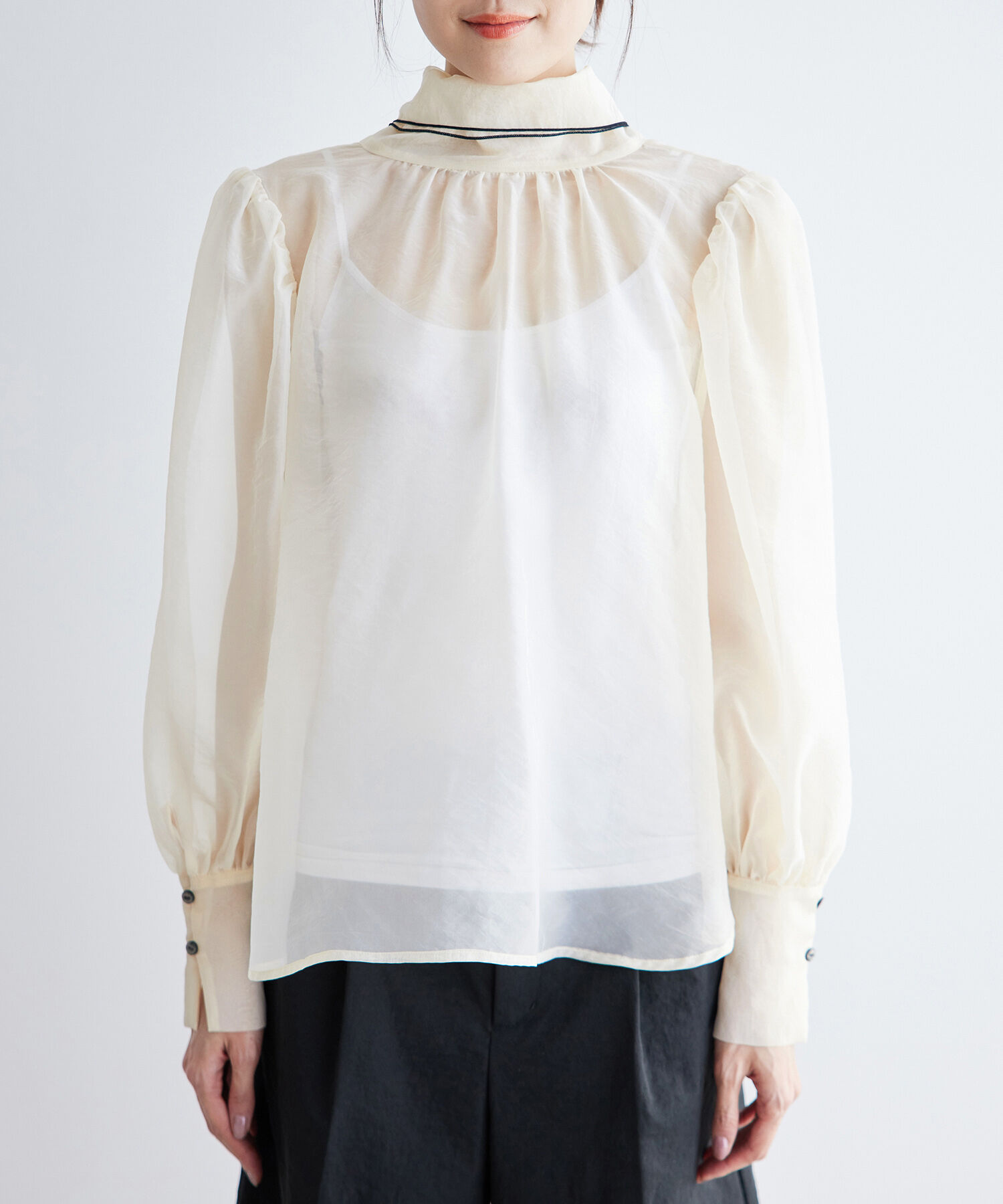 Rope&rsquo;Picnic「2WAY/配色リボンブラウス」|シャツ・ブラウス|