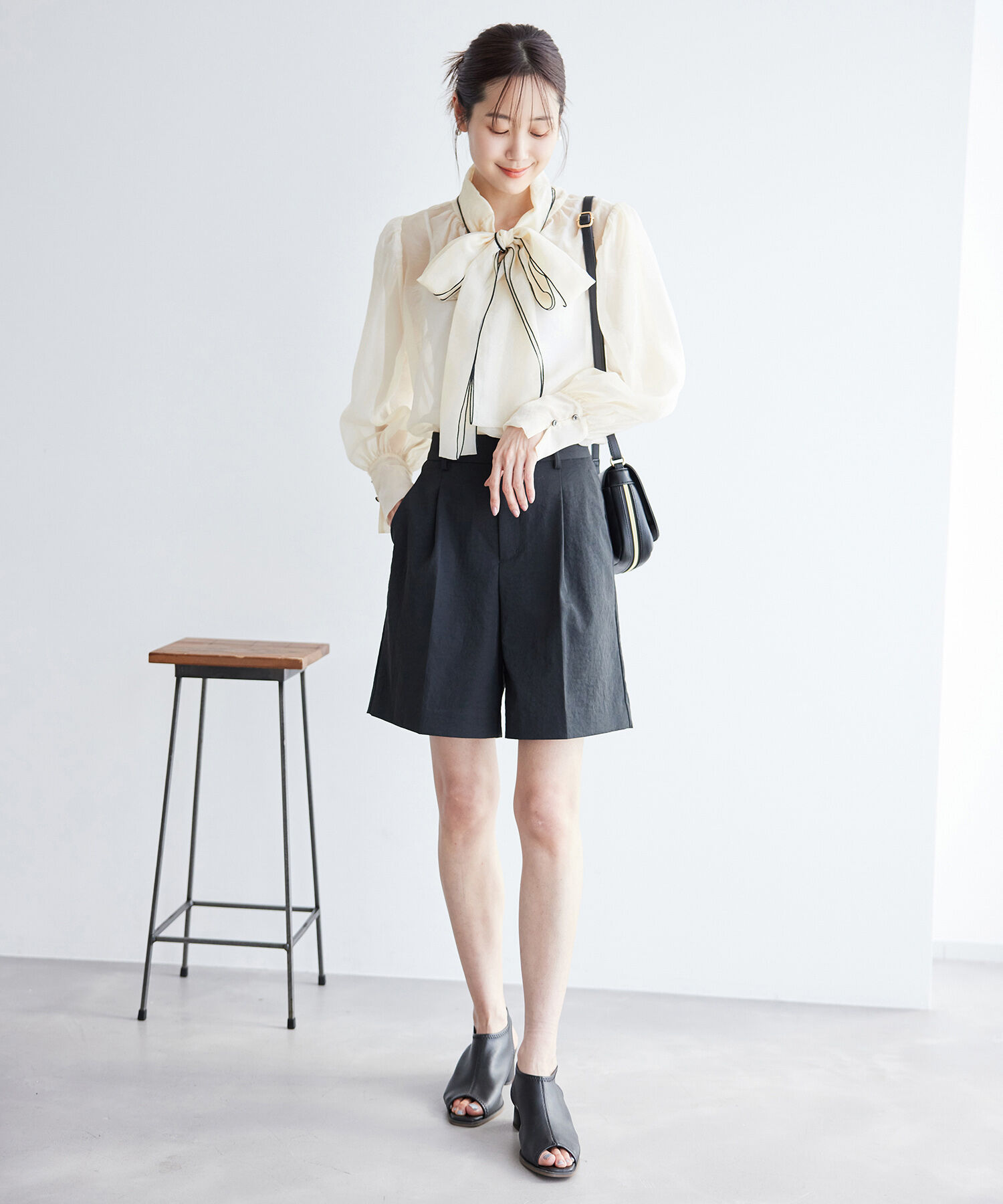 Rope&rsquo;Picnic「2WAY/配色リボンブラウス」|シャツ・ブラウス|