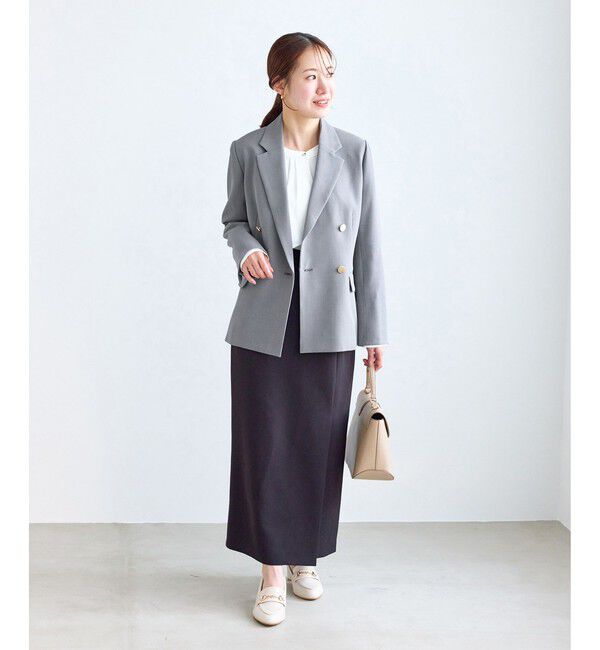 Rope&rsquo;Picnic「【低身長・小柄さんサイズ】クリアツイル金ボタンジャケット/入卒式・セレモニー・セットアップ対応」|テーラードジャケット|