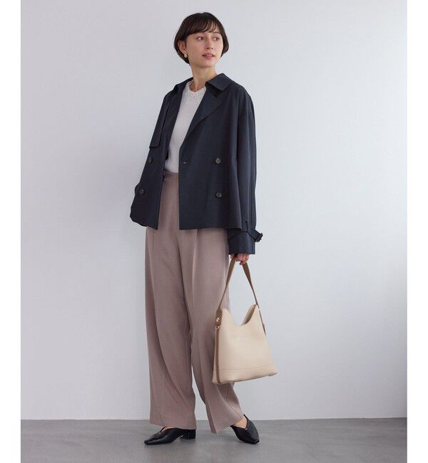 Rope&rsquo;Picnic「ショート丈トレンチコート/撥水・花粉ガード」|トレンチコート|