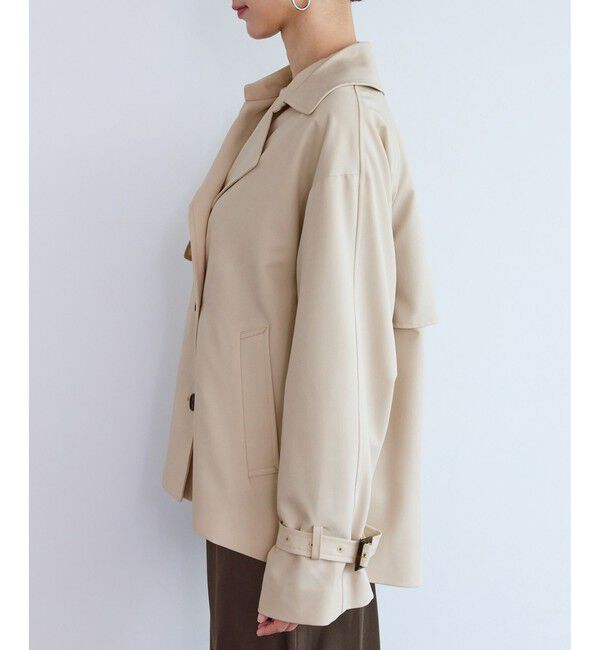 Rope&rsquo;Picnic「ショート丈トレンチコート/撥水・花粉ガード」|トレンチコート|