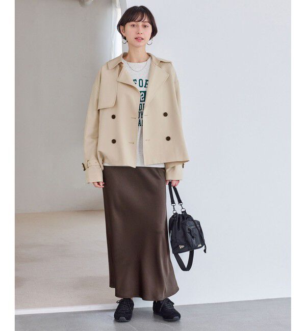 Rope&rsquo;Picnic「ショート丈トレンチコート/撥水・花粉ガード」|トレンチコート|